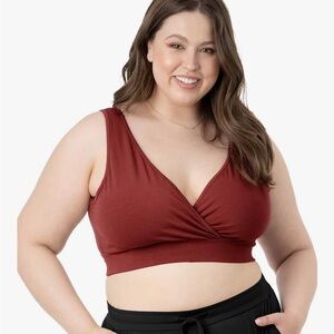 French Terry Racerback Busty Nursing Sleep Bra for E, F, G, H CupBreastfeeding